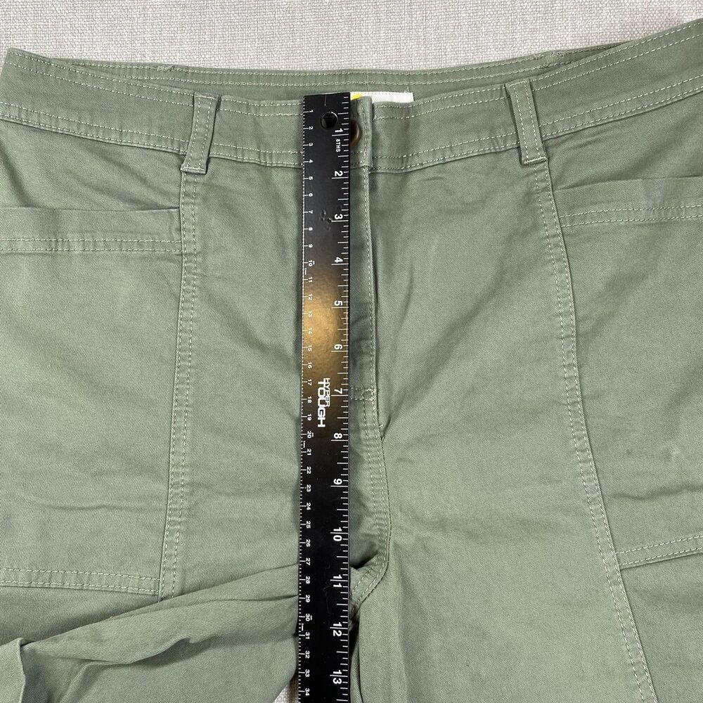 Boden Shorts Womens 10 Green 9 " Chino Utility Pockets Cotton Blend Casual - Picture 5 of 10